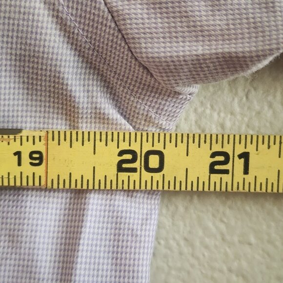 Michael Kors Shirt Mens Medium Purple Slim Fit Long Sleeve Button Up Dress - Picture 8 of 8